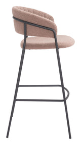 Josephine Barstool (Set of 2) Brown Bar Stools LOOMLAN By Zuo Modern