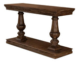 Joshua Console Table With Drawers Walnut Finish Wood Console Tables LOOMLAN By Sarreid