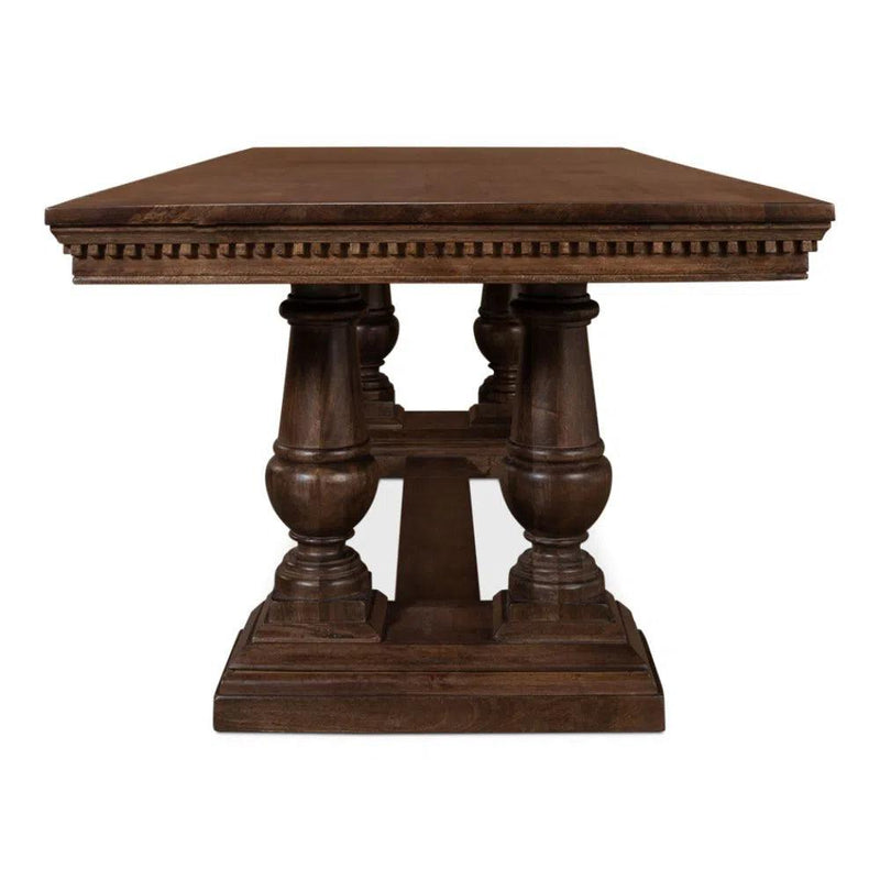 Joshua Pedestal Dining Table Dining Tables LOOMLAN By Sarreid