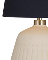 Journey White Ceramic Table Lamp Table Lamps LOOMLAN By Bassett Mirror