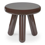 Joy Wood and Metal Round Accent Table Side Tables LOOMLAN By Moe's Home