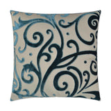 Jubilee Laguna Blue Throw Pillow With Insert Throw Pillows LOOMLAN By D.V. Kap