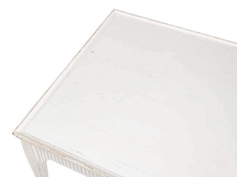 Jude Bungalow Pine White Rectangular Cocktail Table Coffee Tables LOOMLAN By Sarreid