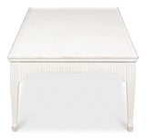 Jude Bungalow Pine White Rectangular Cocktail Table Coffee Tables LOOMLAN By Sarreid