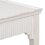 Jude Bungalow Pine White Rectangular Side Table Side Tables LOOMLAN By Sarreid