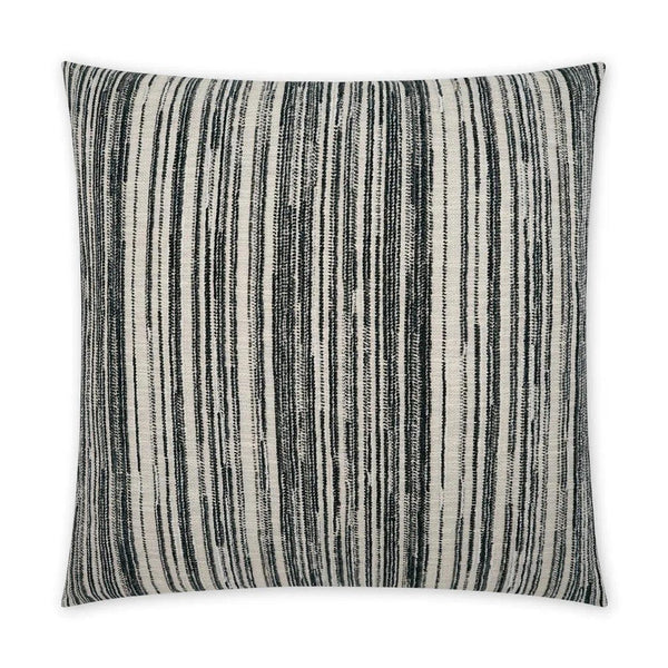 Julep Pepper Stripes Black Large Throw Pillow With Insert Throw Pillows LOOMLAN By D.V. Kap