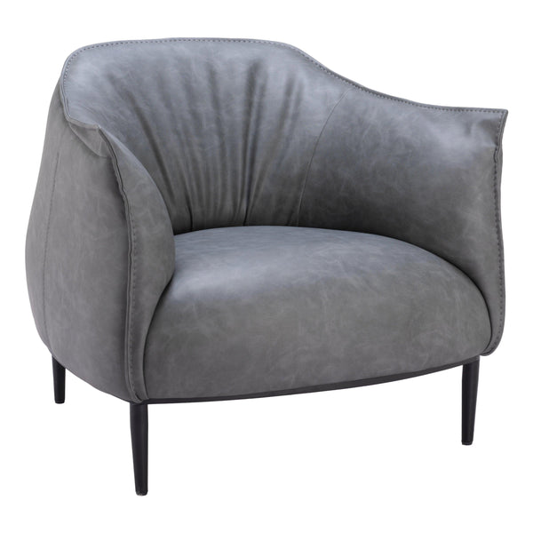 Julian Accent Chair Gray Accent Chairs LOOMLAN By Zuo Modern