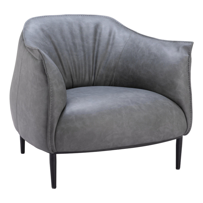 Julian Accent Chair Gray Accent Chairs LOOMLAN By Zuo Modern