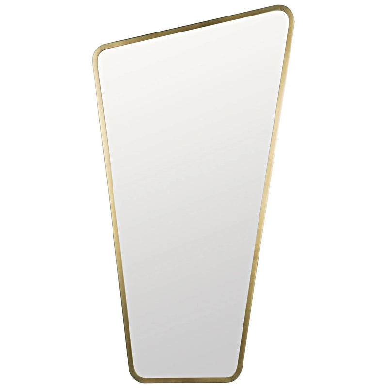 Juliet Steel Vertical Mirror With Brass Finish Wall Mirrors LOOMLAN By Noir