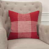 Jumbo Plaid Throw Pillow For Couch Throw Pillows LOOMLAN By LOOMLAN