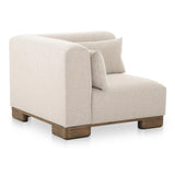 June Wood Beige Corner Chair Modular Sofas LOOMLAN By Moe's Home