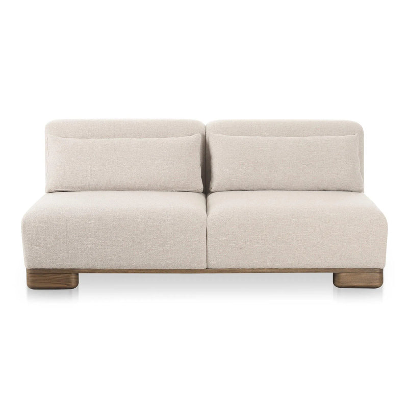 June Wood Beige Sofa Sofas & Loveseats LOOMLAN By Moe's Home