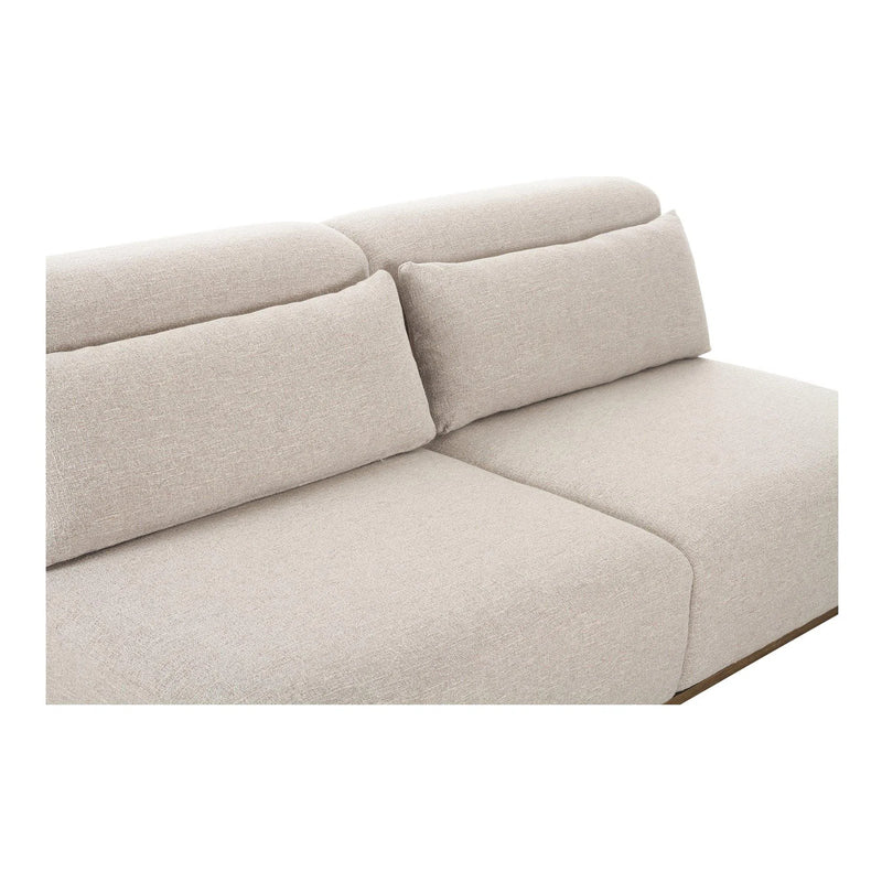 June Wood Beige Sofa Sofas & Loveseats LOOMLAN By Moe's Home