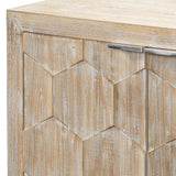 Juniper Three Door Accent Cabinet Grey Washed Fir Wood Sideboards LOOMLAN By Jamie Young