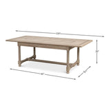 Jurow Equestrian Extendable Dining Table Barn Grey Seats 10 Dining Tables LOOMLAN By Sarreid