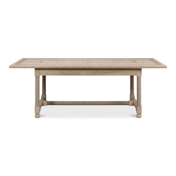 Jurow Equestrian Extendable Dining Table Barn Grey Seats 10 Dining Tables LOOMLAN By Sarreid