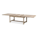 Jurow Equestrian Extendable Dining Table Barn Grey Seats 10 Dining Tables LOOMLAN By Sarreid