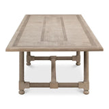 Jurow Equestrian Extendable Dining Table Barn Grey Seats 10 Dining Tables LOOMLAN By Sarreid