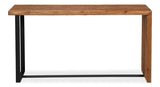 Kai Edge Reclaimed Pine and Iron Brown Rectangular Console Table Console Tables LOOMLAN By Sarreid