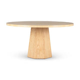 Kaia Wood Round Dining Table Dining Tables LOOMLAN By Urbia