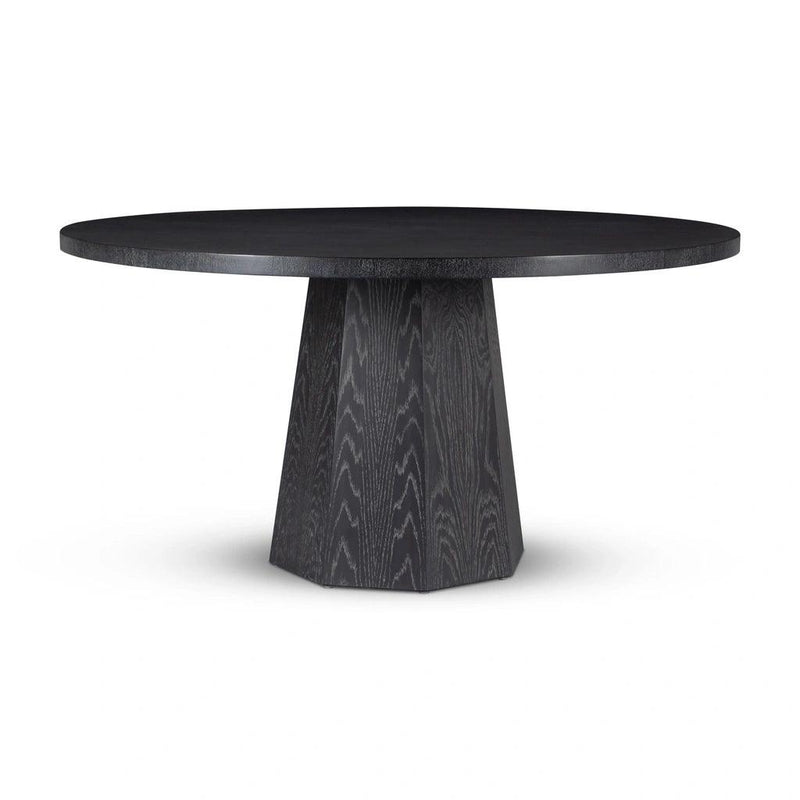 Kaia Wood Round Dining Table Dining Tables LOOMLAN By Urbia