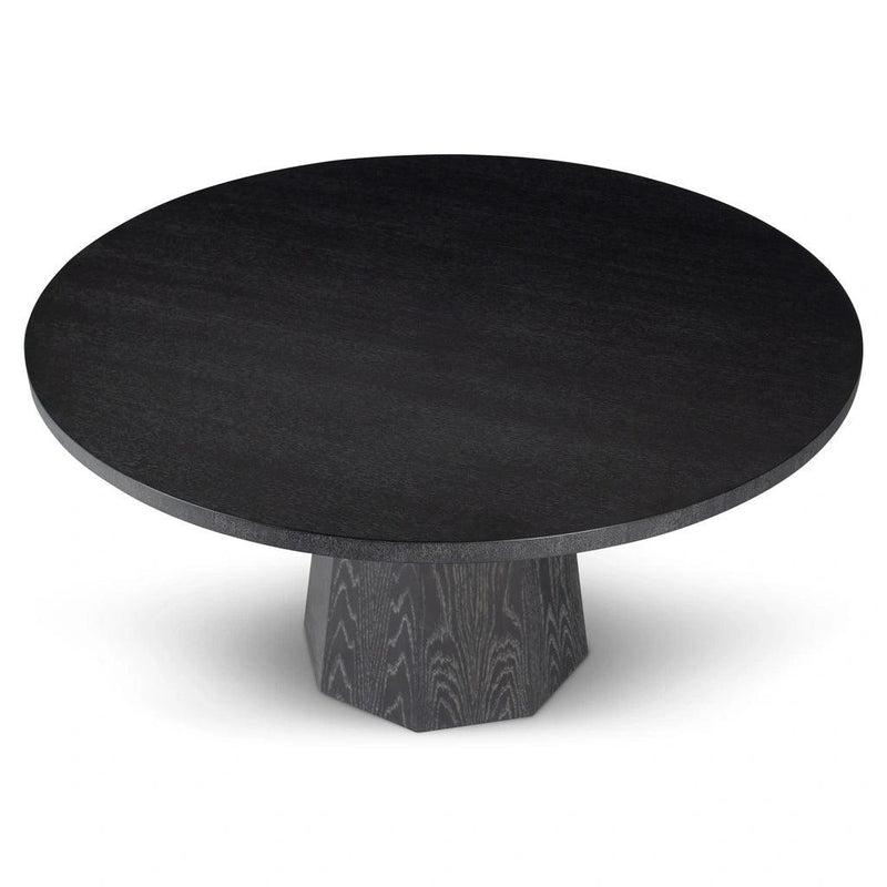 Kaia Wood Round Dining Table Dining Tables LOOMLAN By Urbia