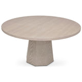 Kaia Wood Round Dining Table Dining Tables LOOMLAN By Urbia