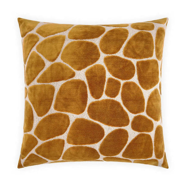 Kalani Amber Brown Throw Pillow With Insert Throw Pillows LOOMLAN By D.V. Kap