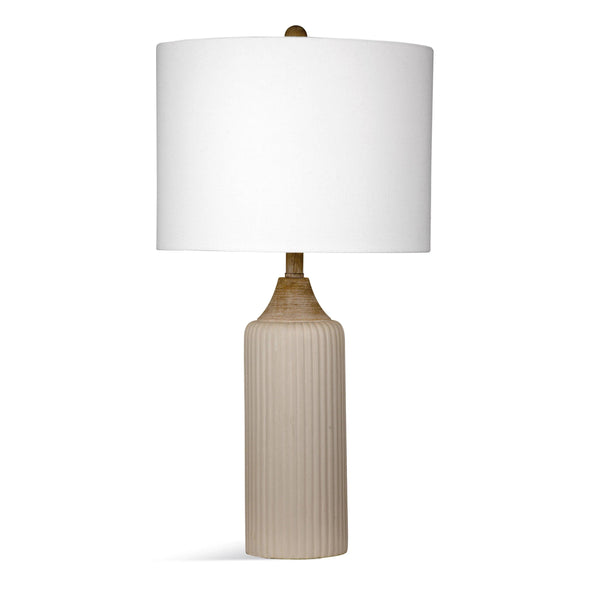 Kalie Concrete Beige Table Lamp Table Lamps LOOMLAN By Bassett Mirror