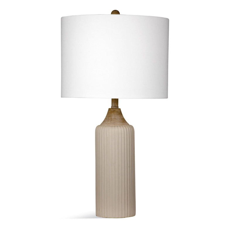 Kalie Concrete Beige Table Lamp Table Lamps LOOMLAN By Bassett Mirror