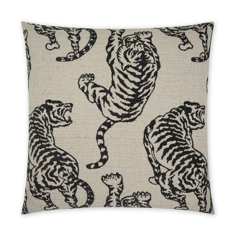 Kano Animal Novelty Black Large Throw Pillow With Insert Throw Pillows LOOMLAN By D.V. Kap