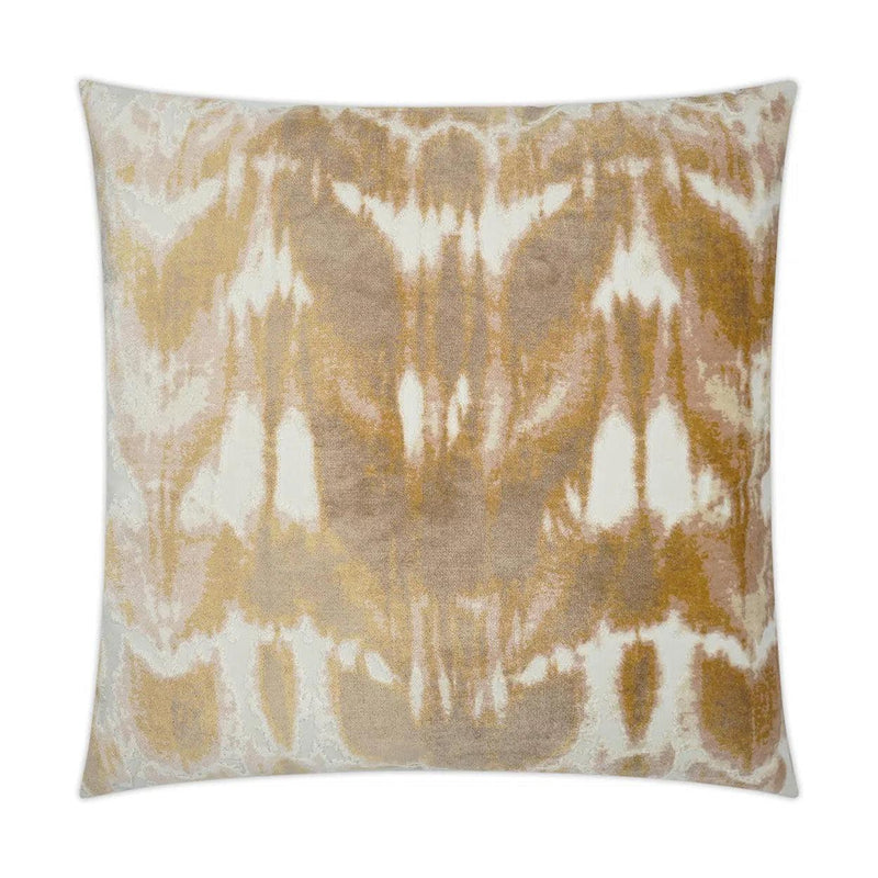 Kanoko Sunrise Global Orange Large Throw Pillow With Insert Throw Pillows LOOMLAN By D.V. Kap