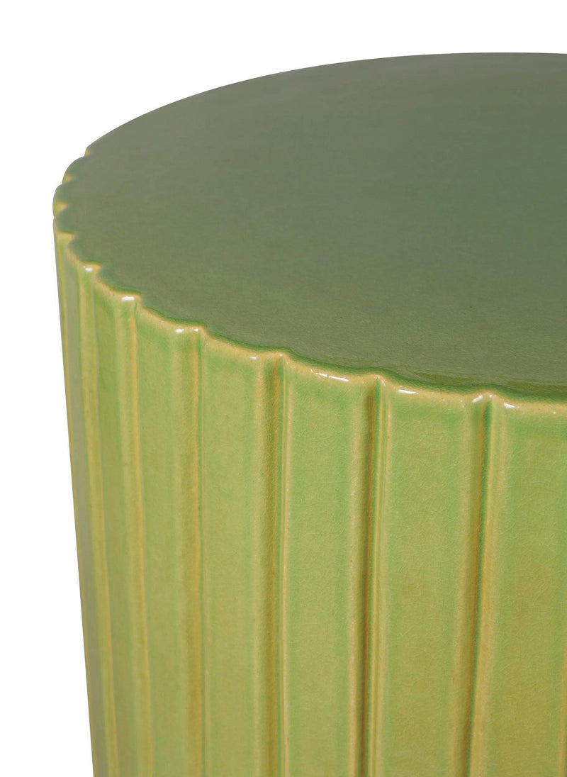 Kara Accent Table - Green Outdoor End Table Outdoor Side Tables LOOMLAN By Seasonal Living