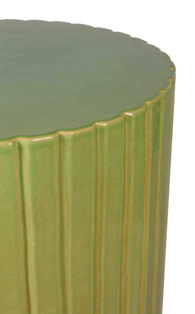 Kara Accent Table - Green Outdoor End Table Outdoor Side Tables LOOMLAN By Seasonal Living