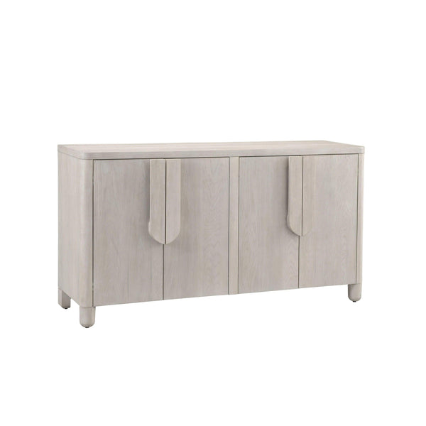 Karina Rubberwood Brown Server Sideboards LOOMLAN By Bassett Mirror