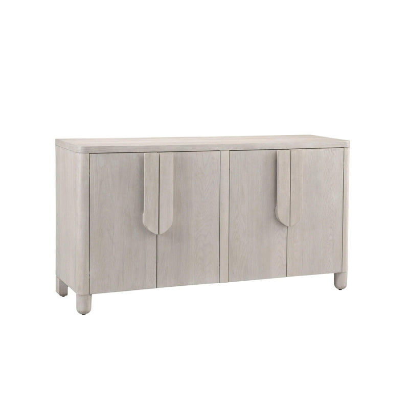 Karina Rubberwood Brown Server Sideboards LOOMLAN By Bassett Mirror