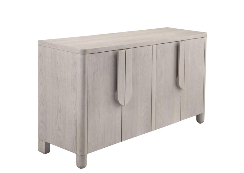 Karina Rubberwood Brown Server Sideboards LOOMLAN By Bassett Mirror