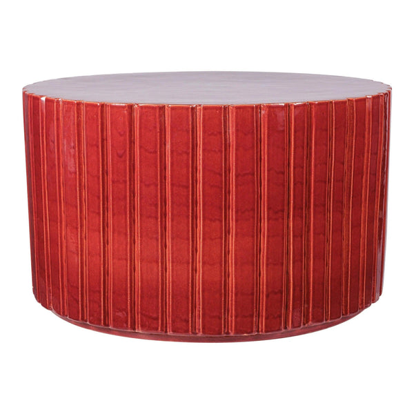 Katra Cocktail Table - Red Outdoor Coffee Table Outdoor Coffee Tables LOOMLAN By Seasonal Living