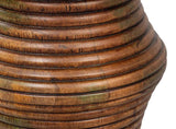 Kayan Mango Wood Brown Round End Table Side Tables LOOMLAN By Sarreid