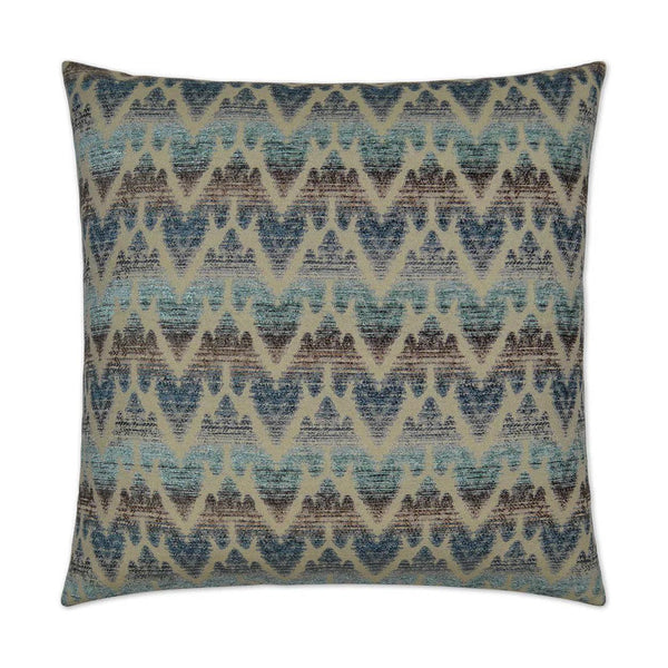 Kearney Blue Throw Pillow With Insert Throw Pillows LOOMLAN By D.V. Kap