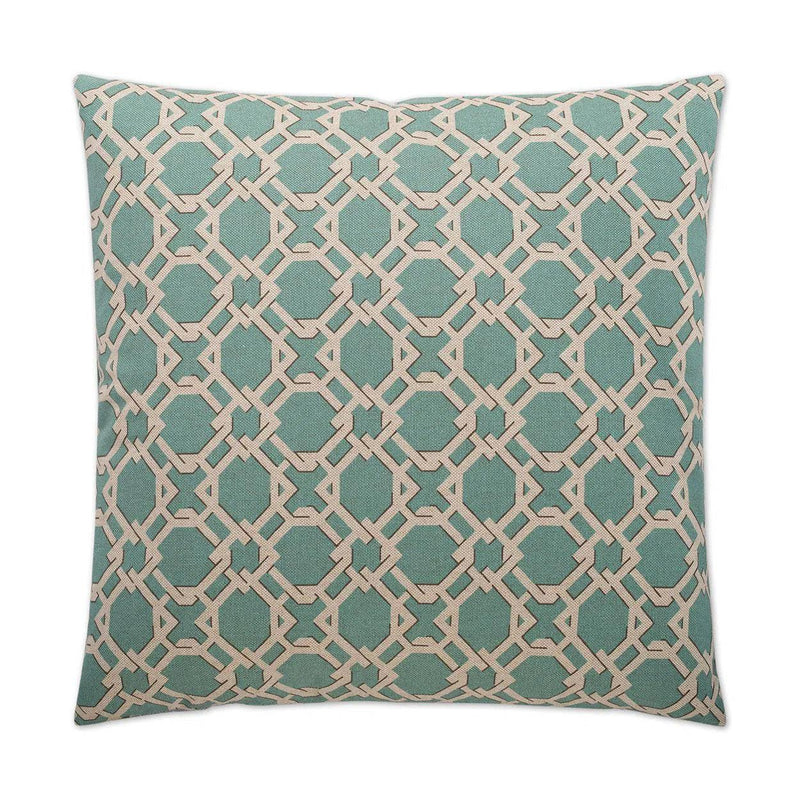 Keenland Blue Throw Pillow With Insert Throw Pillows LOOMLAN By D.V. Kap