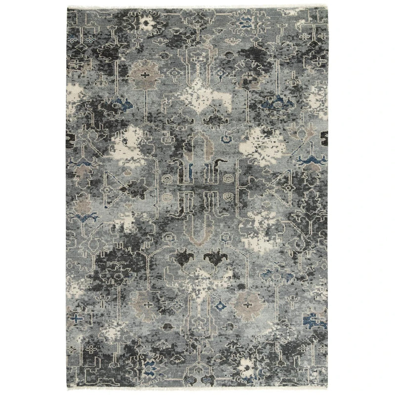 Kela Distressed Gray Large Area Rugs For Living Room Area Rugs LOOMLAN By LOOMLAN