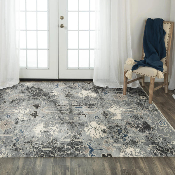 Kela Distressed Gray Large Area Rugs For Living Room Area Rugs LOOMLAN By LOOMLAN