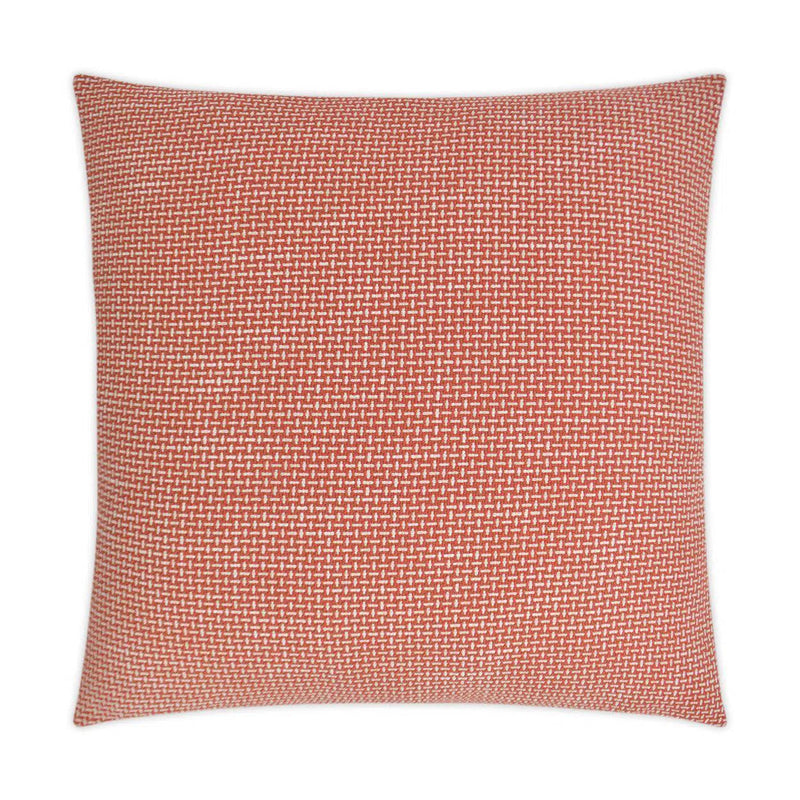 Keller Papaya Red Throw Pillow With Insert Throw Pillows LOOMLAN By D.V. Kap