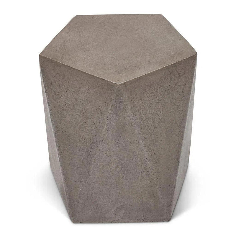 Kelson Fiber Reinforced Concrete Side Table Outdoor Side Tables LOOMLAN By Urbia