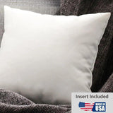 Kemp Denim Stripes Global Blue Large Throw Pillow With Insert Throw Pillows LOOMLAN By D.V. Kap