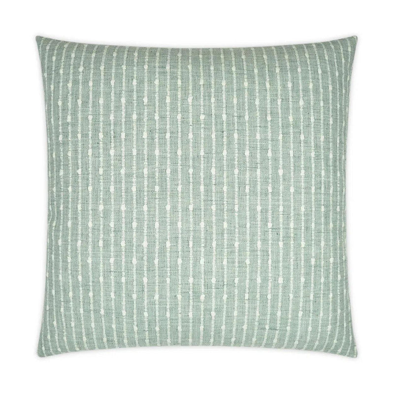 Kemp Lagoon Stripes Mist Large Throw Pillow With Insert Throw Pillows LOOMLAN By D.V. Kap