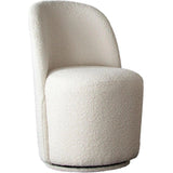 Kendall Dining in Ivory Boucle Fabric Dining Chairs LOOMLAN By Diamond Sofa