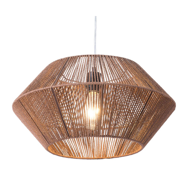 Kendrick Ceiling Lamp Brown Pendants LOOMLAN By Zuo Modern