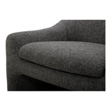 Kenzie Polyester Upholstered Grey Armless Accent Chair Club Chairs LOOMLAN By Moe's Home